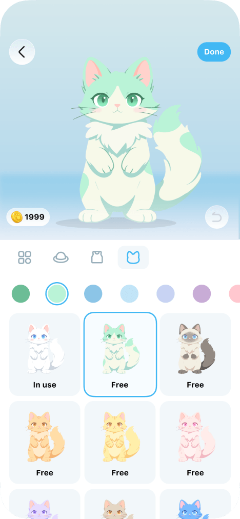 Vela profile with avatar